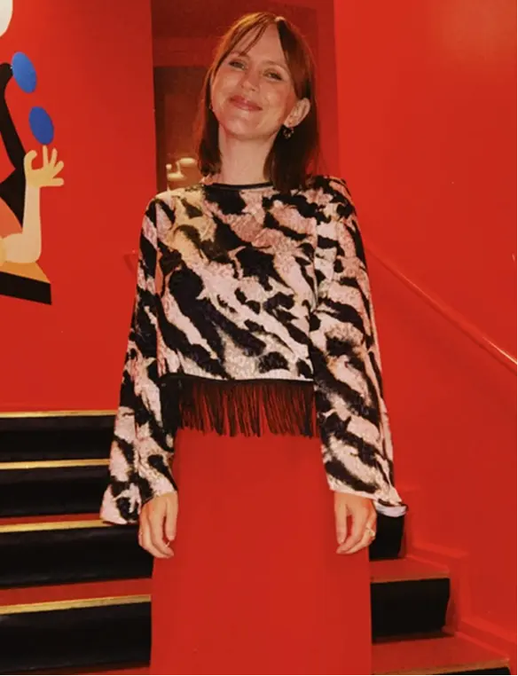 Line Kirsten in a shirt sewn of Pepoline